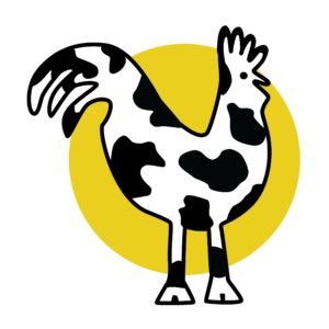 Cow and Rooster logo
